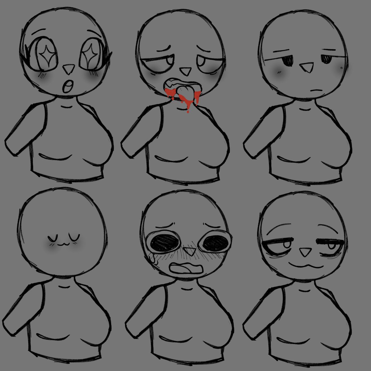 sSugarPhoenix's tweet photo. and finally a few face expressions practice + figuring how i wanted to draw my eyes. #art #digitalart #fyp #commissionsopen #faceexpressionpractice #expressionpractice https://t.co/C0eAVrZlrg
