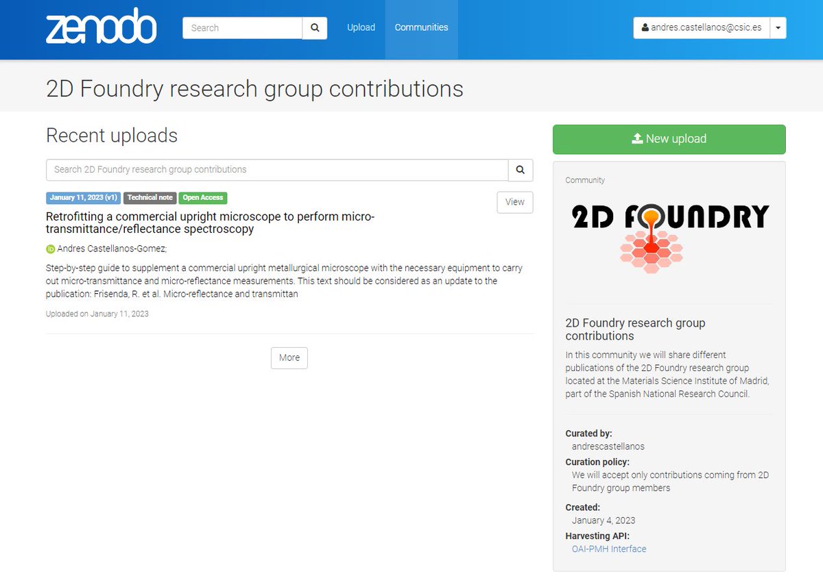 Andres_2DMat's tweet image. (1/2) I start this year fully motivated to go further into the #openhardware. I opened a Zenodo community to share the technical details of the setups and tools that we develop in the @2d_foundry research group (@icmm_csic):
zenodo.org/communities/2d…
