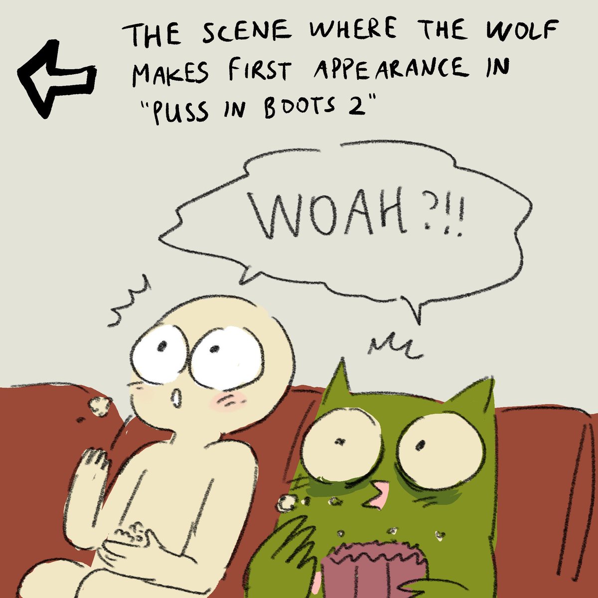 So I went to watch Puss in Boots 2 with my friend and yeah..... 