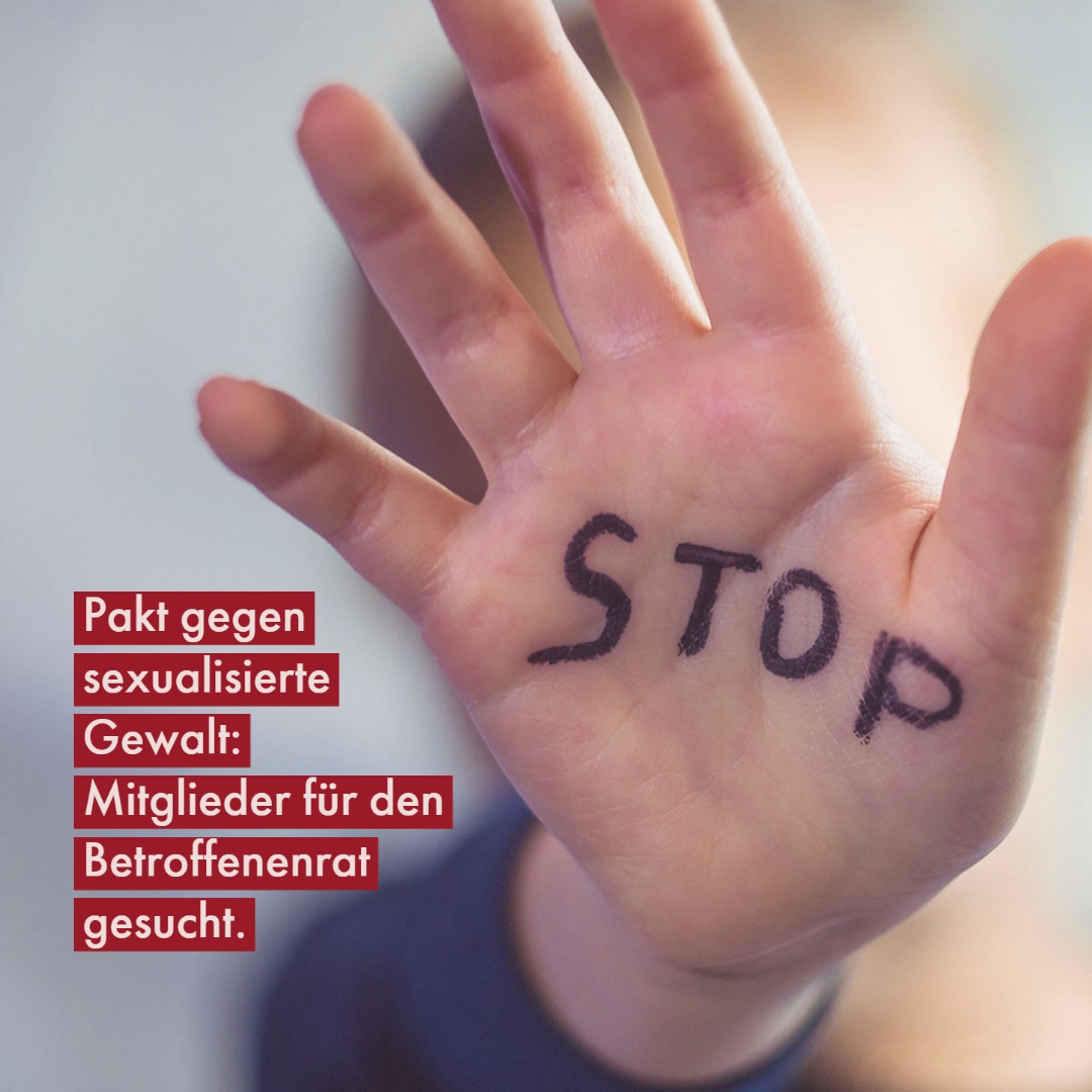 Gesucht: Mitglieder für den Betroffenenrat
für den Pakt gegen sexualisierte Gewalt an Kindern und Jugendlichen. Der Betroffenenrat soll die Landesregierung beraten, um Intervention und Prävention zu verbessern. Bewerbungsfrist ist der 27.01.2023. s.rlp.de/vsusz