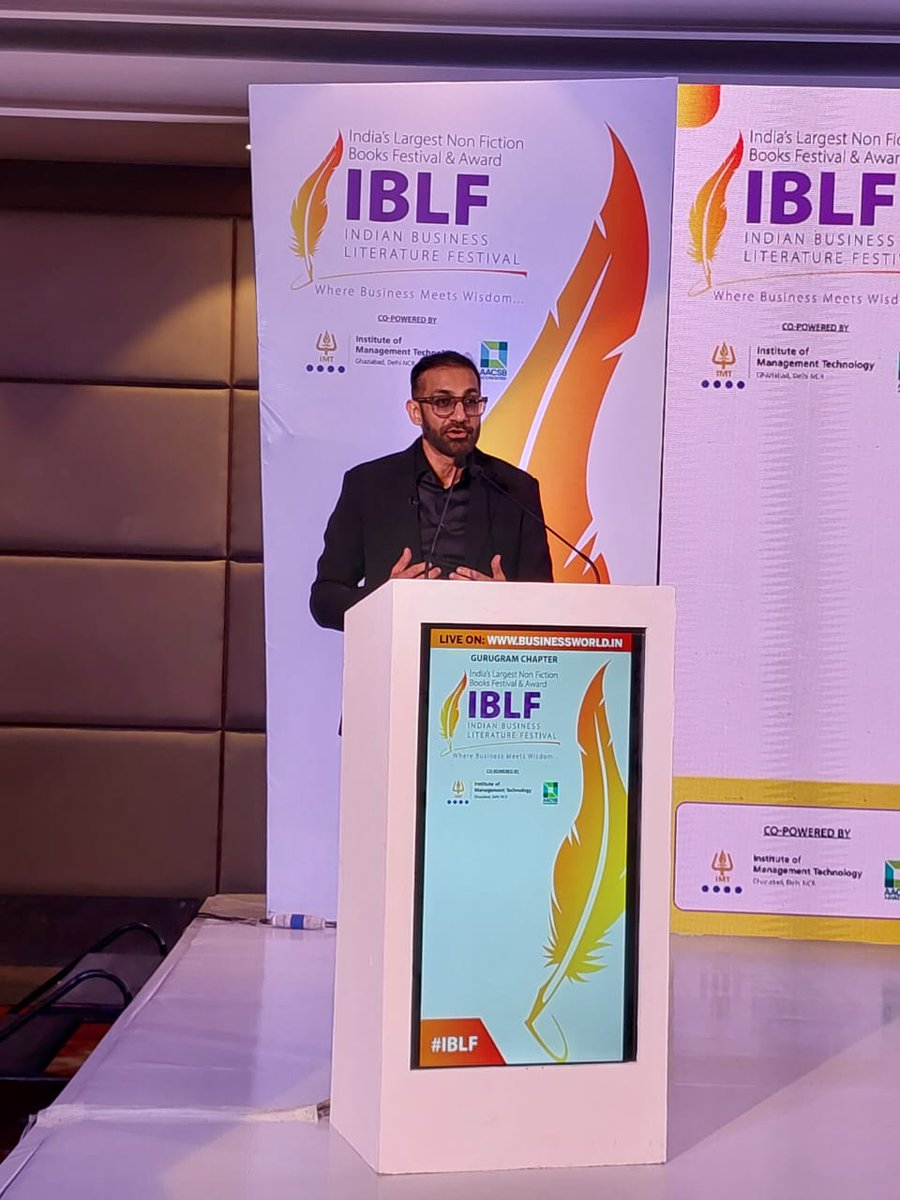 BWBusinessworld's tweet photo. "Employees have become reluctant to come back to offices. Thus, Hybrid working model has to exist," says @Nikhil_Arora17, Author, Podcaster and Corporate Leader at 4th Edition of the Indian Business Literature Festival #IBLF #GurugramChapter

Join on: https://t.co/oVZcEoypJY https://t.co/ay2EOnF0Sk