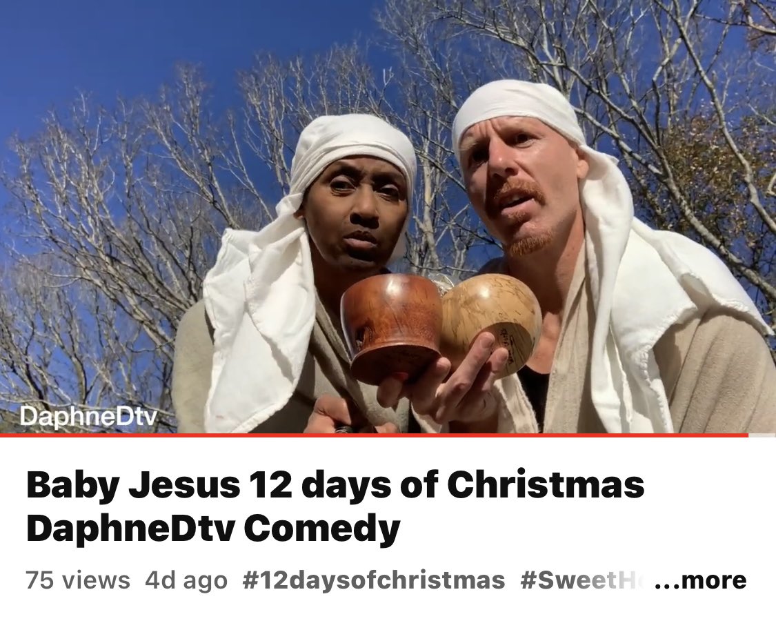 #Comedy at <a href="/DaphneDtv/">DaphneDtv Comedy -Daphne Danielle</a> hit link to watch youtu.be/vJgS9VtS8iI with <a href="/RobertgBerlin/">Robert Berlin</a> &amp; <a href="/DaphneDanielle7/">Daphne Danielle Actress</a> #DaphneDtv it’s called #BabyJesus12DaysOfChristams #laugh #youtube
