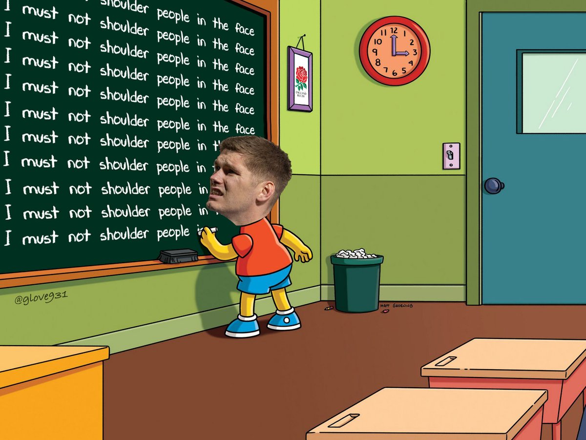 Wishing Owen Farrell the best of luck at tackle school