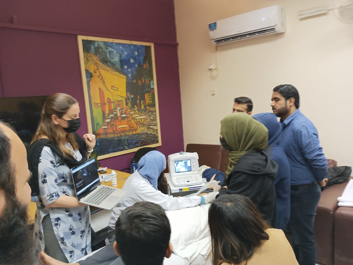 DrAdeelKhatri1's tweet photo. 3 days of #CPEM workshop.
Learning n fun.
US-guided procedures CV, peripheral & IO lines, pericardiocentesis, in highly interactive sims.
Special thanks for support by tradevision/mindray
@MeganRybarczyk @S_GhazanfarPK @IHHN_PK @em @simulation https://t.co/Py7ZlHBIK4