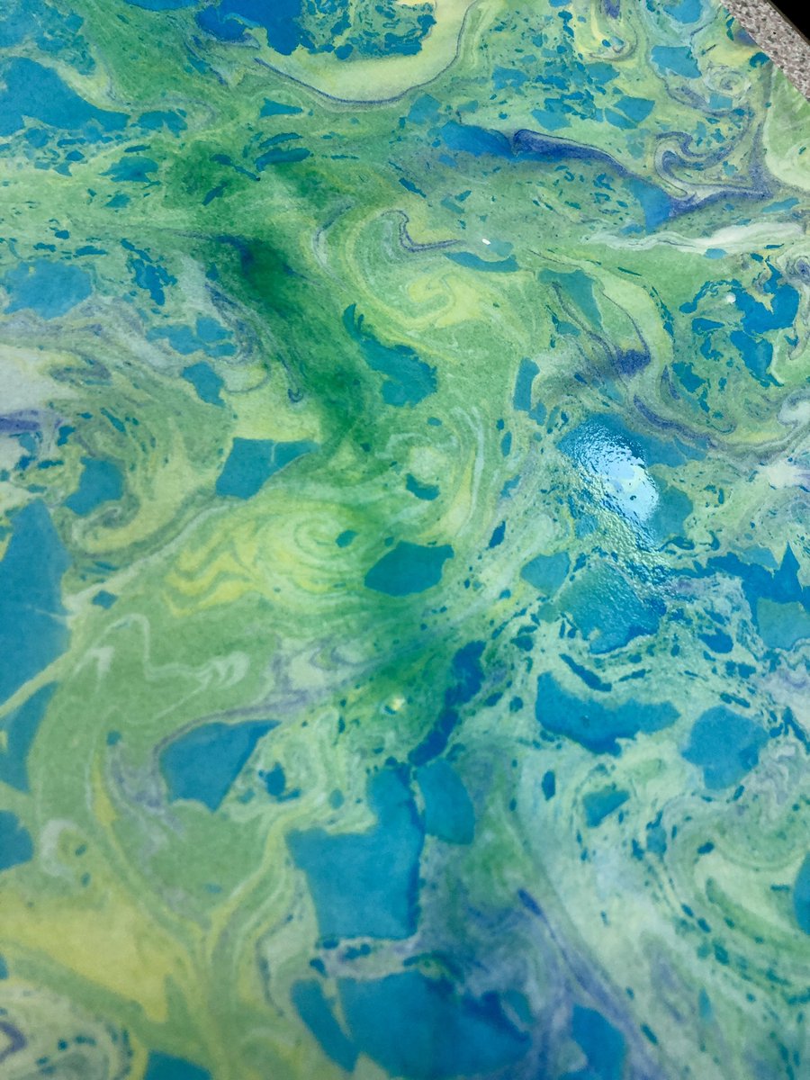 KGS_Art's tweet image. Marbling madness in today’s Art Club!
@KGS1561 #marbling