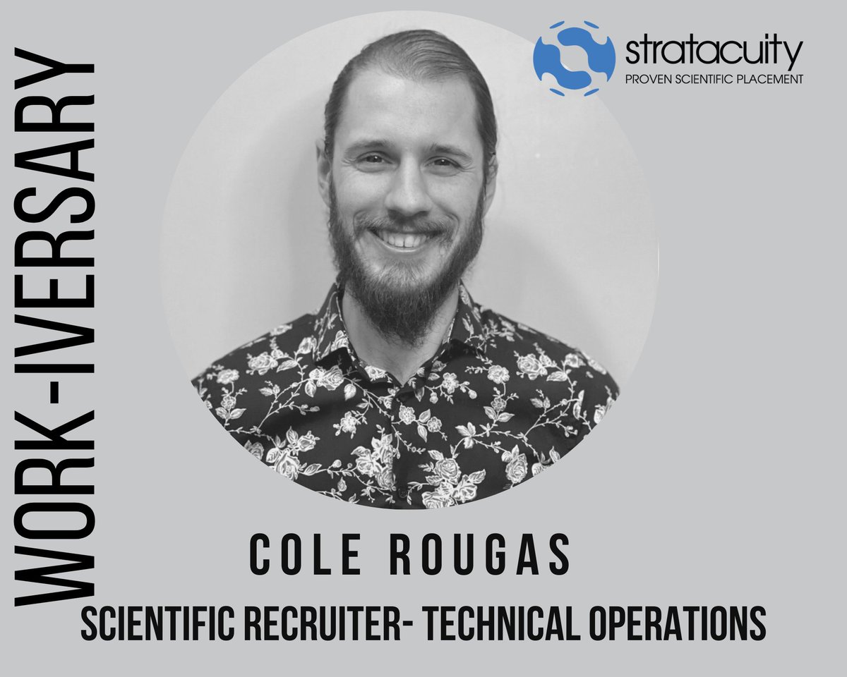 stratacuity's tweet photo. #workanniversary
We were so happy to welcome Cole Rougas to the team this year, and are so excited to see what you will do in the years to come! Happy ONE YEAR Anniversary!!!
#permanentjobs #techops #recuiter #workiversary #norest https://t.co/3SpIApZiVx