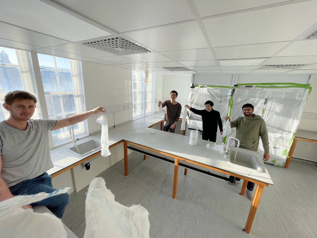 Lab cleaning post refurbishments, going from dusty lab back to clean lab! The perfect distraction from thesis writing. <a href="/EarthSciCam/">Cambridge Earth Sciences</a> <a href="/Alasdair_Knight/">Alasdair Knight</a> <a href="/YongjieLin2017/">Yongjie Lin</a> <a href="/moh_tarique/">Mohd Tarique</a>