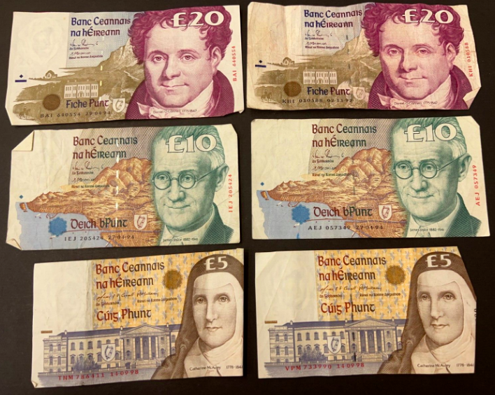 Check out what we have going live on our auction this evening Irish Punts Set of 6 Banknotes 2x£20, 2x£10, 2x£5 
#Irish #Irishbanknotes #moneyfromIreland #papermoney #worldmoney #moneymoney #banknotes #worldbanknotes