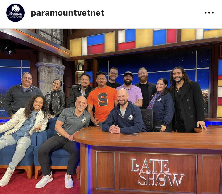 Paramountvernet IG Posted.
Veterans were invited to  #TheLateShow last evening to
hear #PrinceHarryInterview with #StephenColbert, here
is what Veteran Antoinette Wallace had to say about being there!  #SparebyPrinceHarry