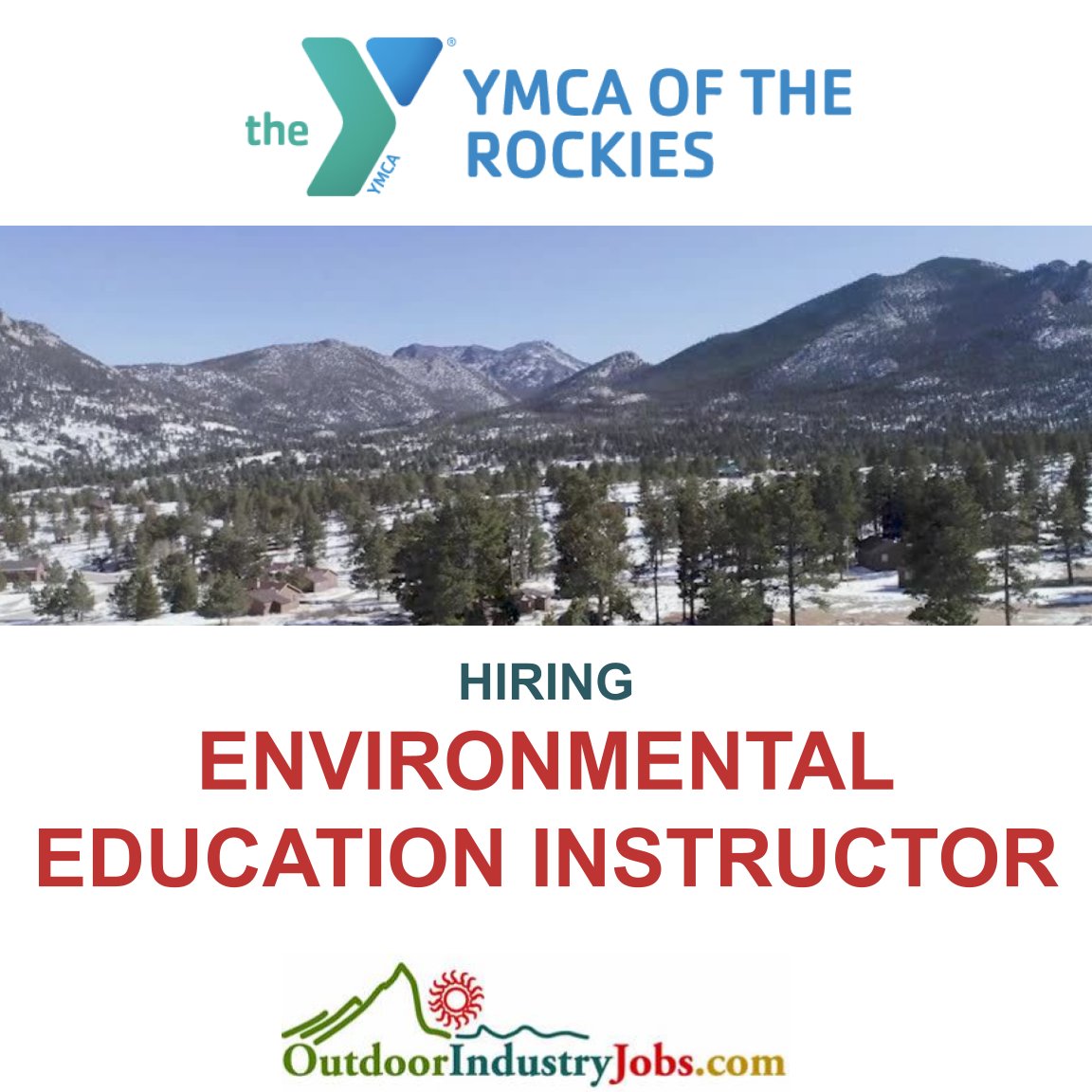 Apply Here: outdoorindustryjobs.com/JobDetail/GetJ…

#outdoorindustryjobs #ymca #ymcarockies  #skijobs #outdooreducation #outdooreducator #outdooreducation #outdoorteaching #environmentaleducator #nonprofitjobs  #nonprofithiring #teacher #hiringteacher 
@YMCARockies @YMCARockies