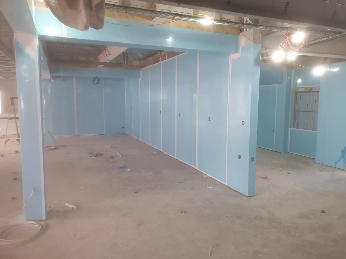 A look back on previous works for Fun Arena in Burscough, where we installed approximately 250m2 of HFS Ultima Aspen white PVC wall cladding in 2 kitchen areas, plus an ice cream parlour on 2 levels. All completed over 3 days and in good time for their opening.