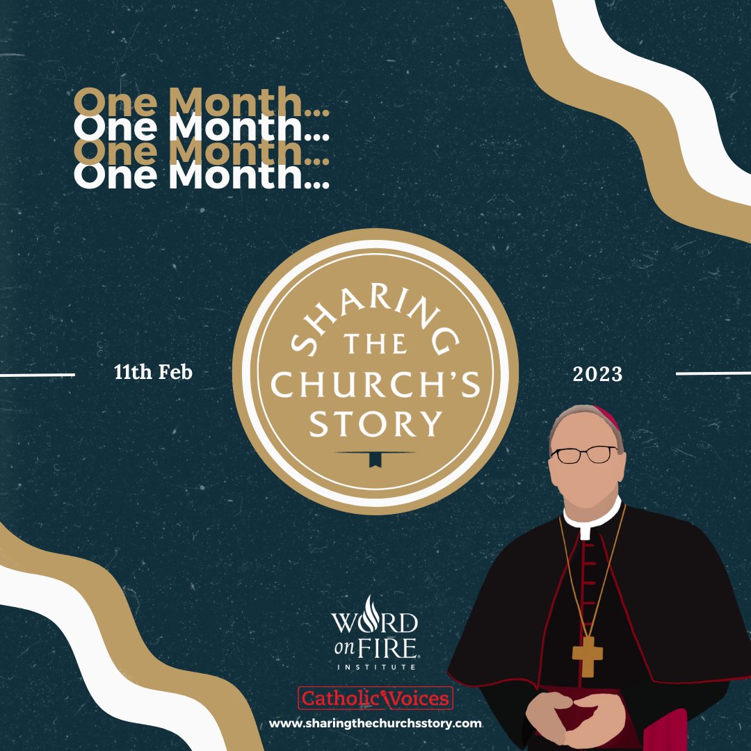 CatholicVoices's tweet photo. IT’S ONE MONTH TO GO until the ‘Sharing the Church’s Story’ Conference! 

We’re so excited for you to join us for a great day of great speakers including a Keynote from Bishop Robert Barron! 

If you don’t have your ticket yet go to https://t.co/GX5HUUex8z https://t.co/b9RMjF71Kl
