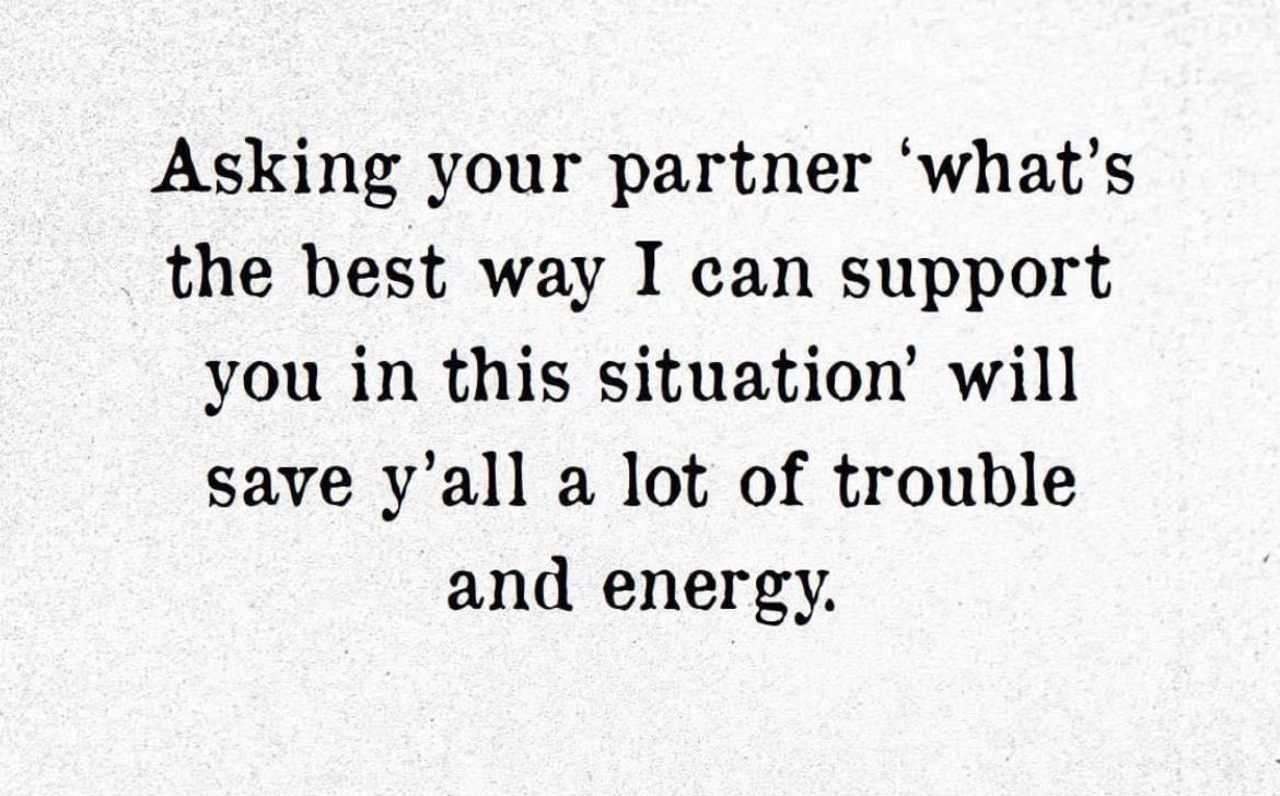 I saw this and thought… imagine asking that of anyone that could be going through a challenge. 
🤲 A peer
🤲 An employee 
🤲 A customer
🤲 Your leader (they need support too)
 #leader #teamwork #allyship #engagement #leadership