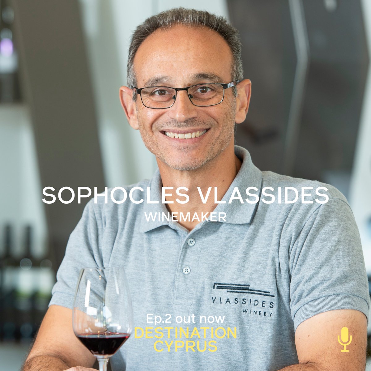 SophiaParaskeva's tweet photo. Still getting heartwarming feedback on EP. 2 of our @cybarco #podcast #DestinationCyprus, delving into 'The Art of Wine'. This man is known as the master of #Cyprus #wine among his peers (heโs a Chemical Engineer too by the way)! Discover @VlassidesWinery https://t.co/7O612SKA4i https://t.co/zcmFZvja2C