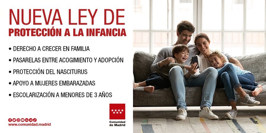 Esta nueva ley de protección de infancia debe garantizar la #CustodiaCompartida tras divorcios si de verdad se quiere que Los hijos crezcan en familia y se eviten hijos huérfanos de padres hijos. <a href="/asambleamadrid/">Asamblea de Madrid</a> <a href="/ComunidadMadrid/">Comunidad de Madrid</a> <a href="/IdiazAyuso/">Isabel Díaz Ayuso</a> <a href="/PPAsamblea/">PP Asamblea de Madrid</a> <a href="/madrid_vox/">VOX Madrid</a> <a href="/monasterioR/">Rocio Monasterio</a>