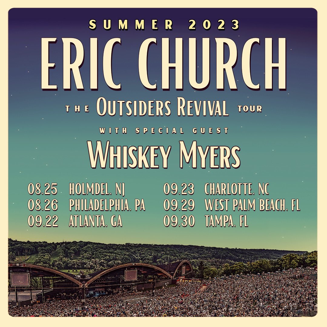 We couldn’t be more excited to announce we’ll be joining <a href="/ericchurch/">Eric Church</a> on his “The Outsiders Revival Tour”. Presale tickets go on sale January 18th local time.