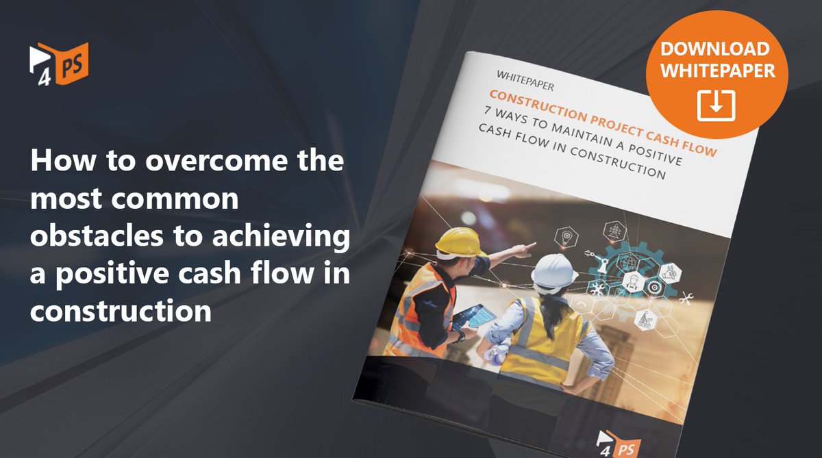 In this whitepaper we take you through the most common obstacles to achieving a positive cash flow in construction. Download now 👇

4ps.co.uk/form-download-…

#whitepaper #cashflow #construction #4PS