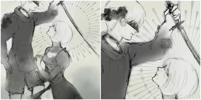 見た目大人っぽい 2Bが実はウブで見た目少年の9Sが超絶色々深いの最高です
絵はいつもの時間切れ😭🙏
https://t.co/Xb9oa0pF4g 