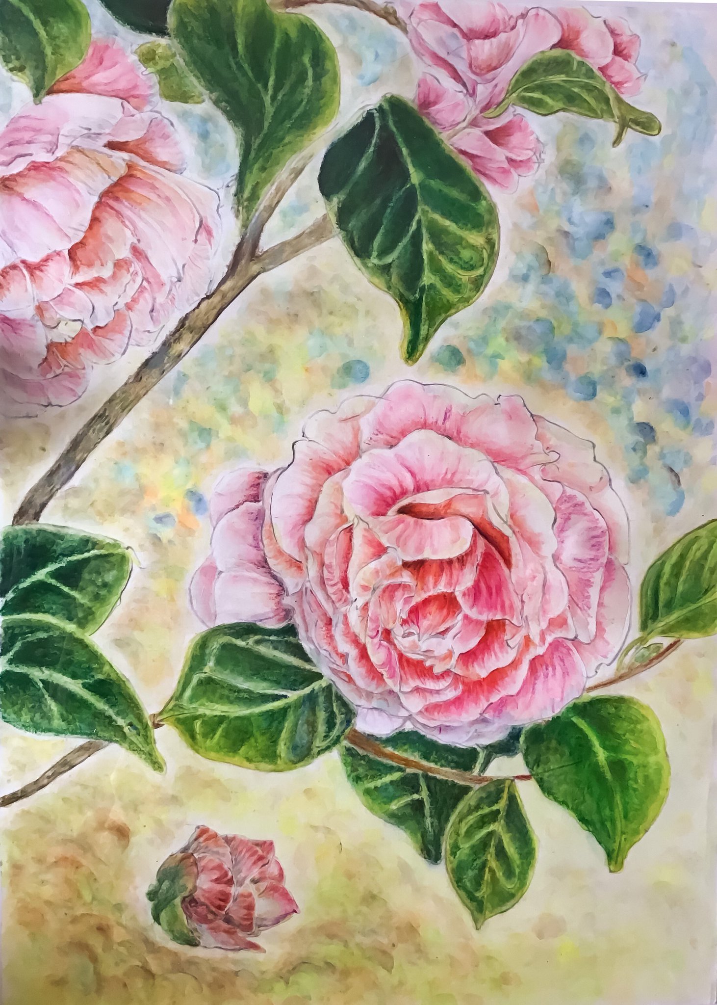 北　久美子【夢想植物園・・・・・・Y】、希少画集画、状態良好 𝑺𝒕𝒖𝒅𝒆𝒏𝒕𝒔 𝑪𝒍𝒂𝒔𝒔𝒘𝒐𝒓𝒌 · 生徒さんの作品 ］ 夏末