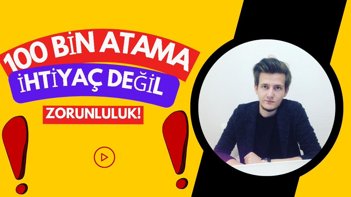 turkayturkmenn's tweet photo. "100 Bin Atama" ihtiyaç değil zorunluluk! 

Video:  https://t.co/YADDlD0nEt https://t.co/gNPyRs4hBn