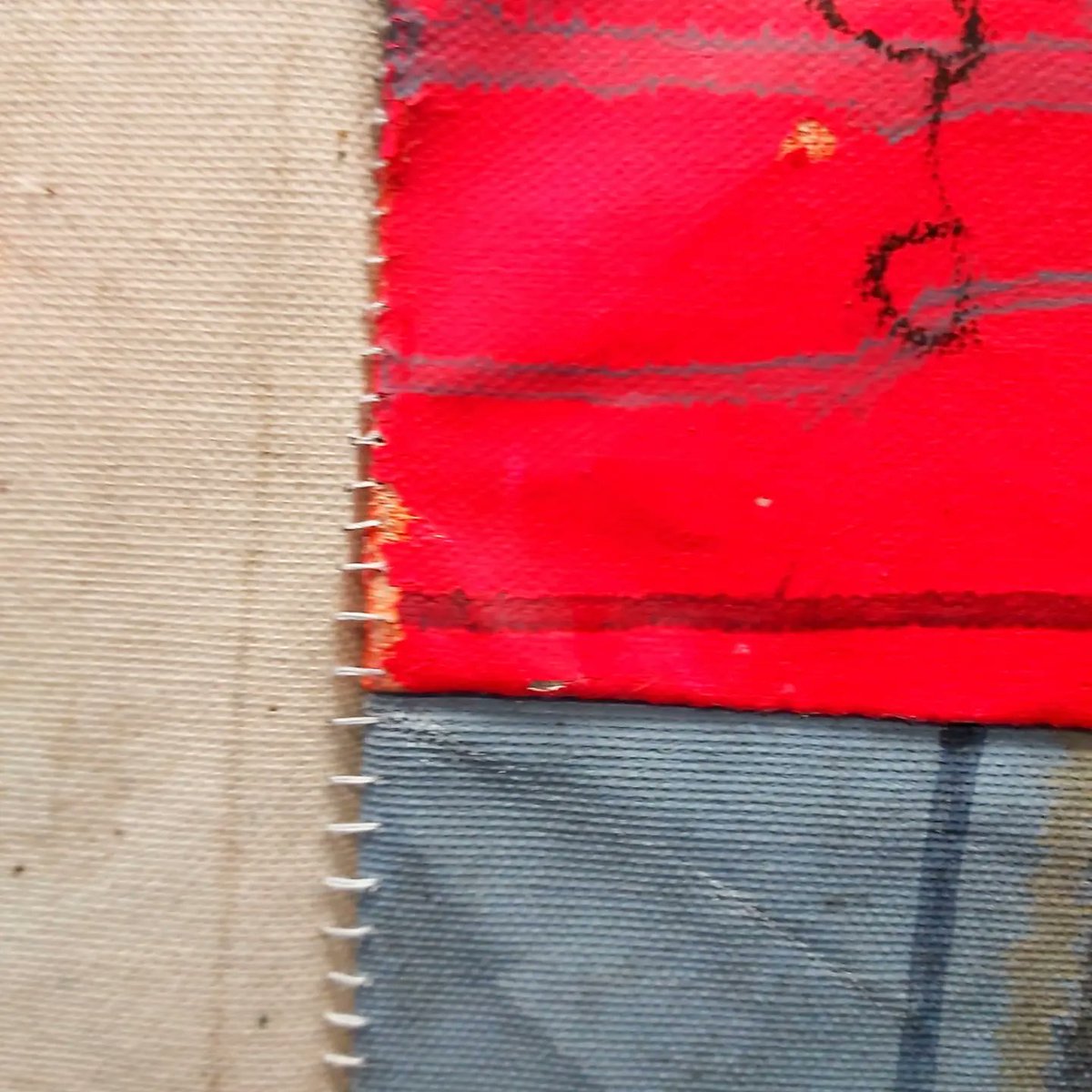 Paintings from the past that were degraded and dismembered now re-membered in new configurations to form the foundation for creative life to re-emerge...