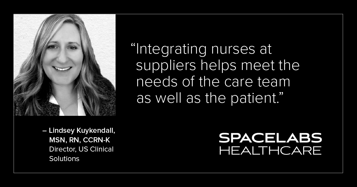 spacelabs's tweet photo. No one understands the challenges of individual patient care more directly than the nurses. That’s why including nurses in key product development roles is so critical in healthcare innovation. https://t.co/m1BAwjIxft #spacelabs #hcinnovation https://t.co/pCCHigE5JQ
