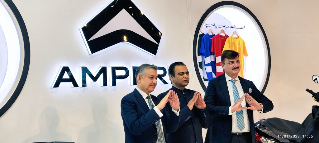 tadassuhas's tweet photo. What a day at #AutoExpo2023. Proud to be a part of #futureofmobility team at @TPRIndia over the last many years and partner @GreavesCottonIN in its EV journey from day 01. @ampere_ev makes a spectacular splash at @AEMotorShow such a proud moment! https://t.co/RIwFvj7pqi