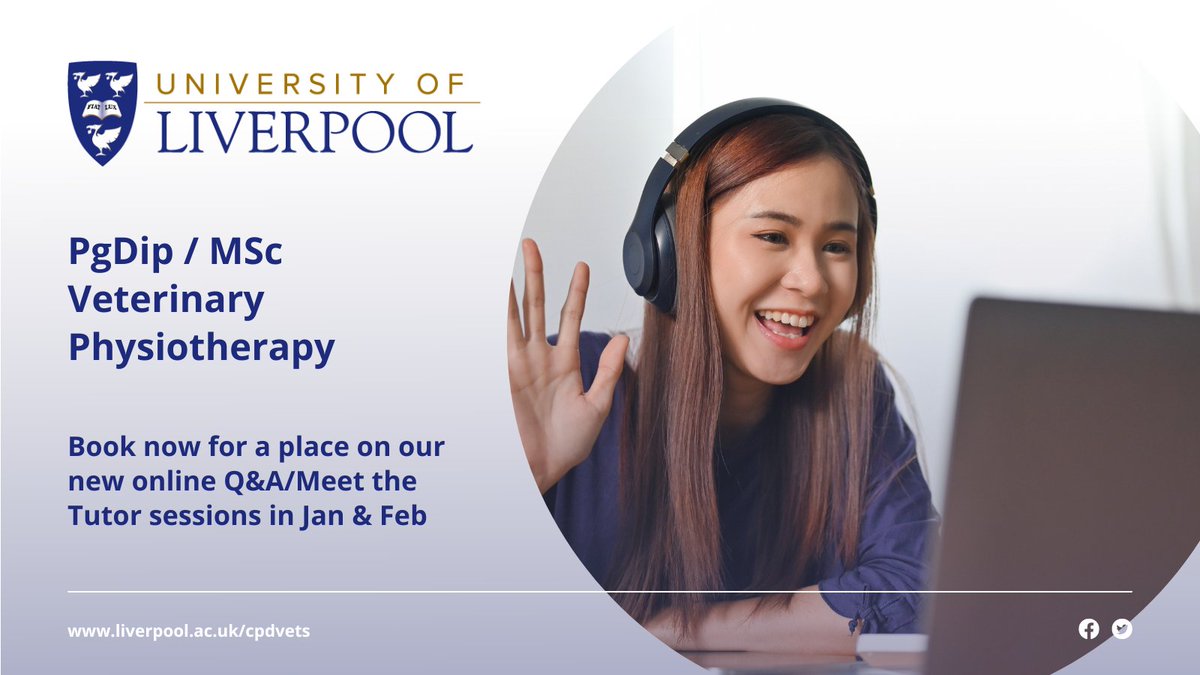 University of Liverpool Veterinary Physiotherapy tweet media