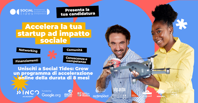 crearecoop's tweet photo. 👍🏼 Dalla partnership di @CooperativeITA con @Googleorg: bando StartSocial Grow Track di @inco_group dedicato alle imprese cooperative e sociali
🗓 Scadenza 3 febbraio
👉🏼 Per le imprese selezionate che completeranno il percorso un grant fino a 100mila €
📌 https://t.co/7GDph28fbs https://t.co/jpchz5GtTR