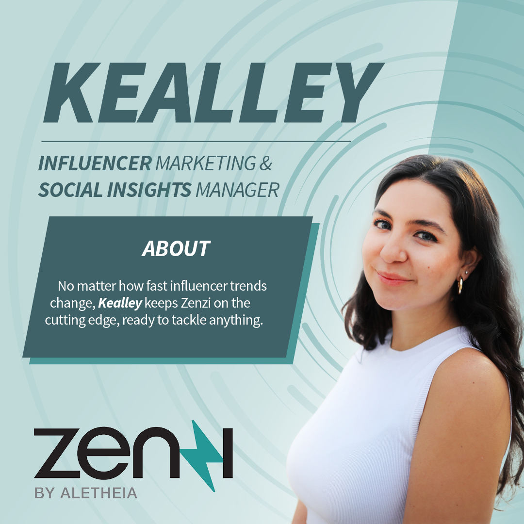 TheValuesAgency's tweet photo. As our Influencer Marketing and Social Insights Manager, Kealley keeps Zenzi on-trend for branded influencer content while also being a Power Ranger when it comes to managing influencer-client relationships.

#ZenziByAletheia #influencers #marketing https://t.co/b3AEGpqwtS