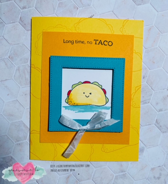 genstampin4fun's tweet photo. Food with faces? Yay or nay? Details on this cute card along with video and supply list on my blog today.  https://t.co/dF4A8rR729 #genstampin4fun, #stampinup, #tacofiesta, #tacotuesday https://t.co/f1nry3M3wl