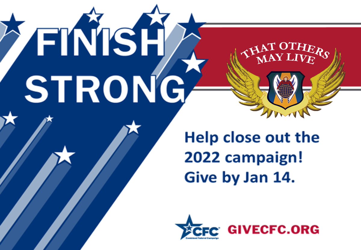 📅#GiveCFC Only 3 days left to sign up for this year’s CFC campaign!! TOMLF (CFC #61226) receives CFC donations without being charged any fee or having to devote resources to fundraising. ❤️ Thank you 🙏🏽 #thatothersmaylive #61226 #giveback #community #usafrescue #tomlf