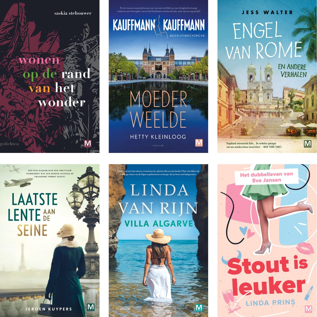 De komende maanden verschijnen er weer hele mooie boeken bij Marmer 📖 Wij kunnen niet wachten! Welke zet jij op je TBR? ❤ 
📖 wonen aan de rand van het wonder
📖 Moederweelde
📖 Engel van Rome
📖 Laatste lente aan de Seine
📖 Villa Algarve
📖 Stout is leuker