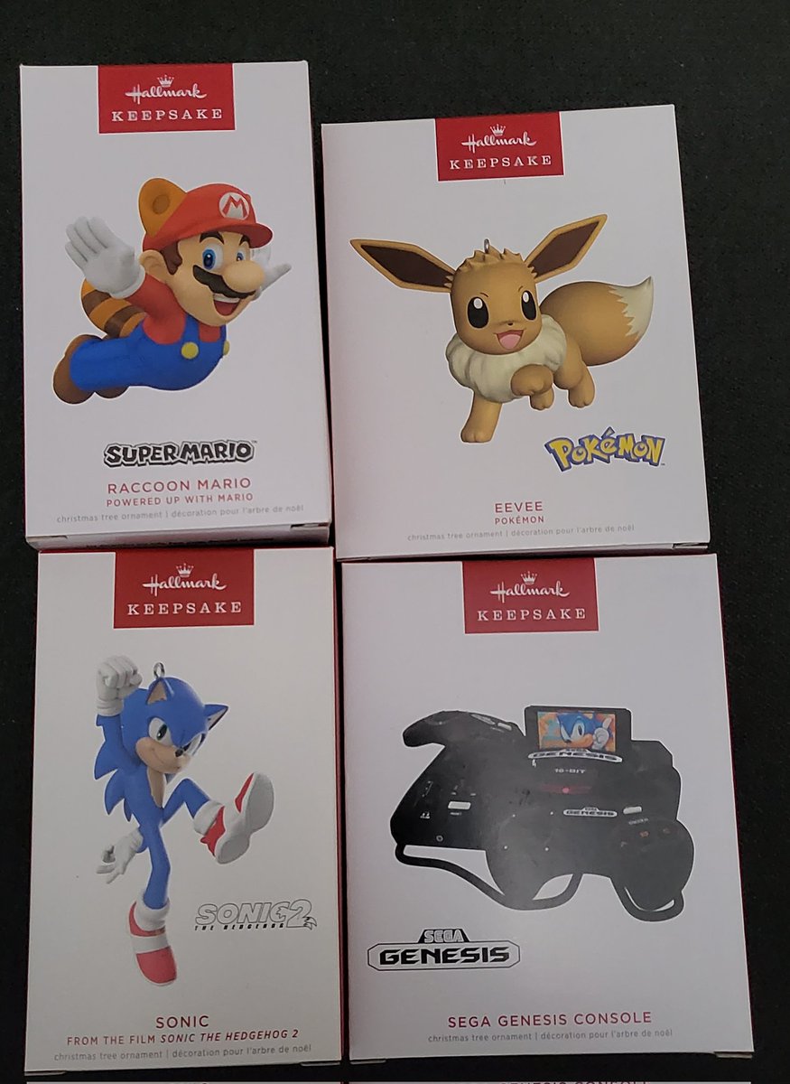 GrownManGamer38's tweet image. Thanks to @Wario64 I was able to pick up these ornaments for Xmas 2023 on the cheap. Picked one for each member of the family. Can you guess which one is for @BebeGG360, hint she really loves Pokémon. #nerdythings #xmas2023