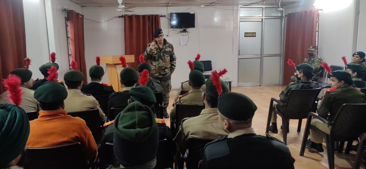 NCCDteJKL's tweet photo. #NCC #SSBCoaching A SSB Coaching programme for 30 NCC Cadets of Jammu Kashmir and Ladakh Dte is being conducted at Nagrota  where both Senior Division and Senior Wing cadets are being coached for clearing SSB selection @OfficeOfLGJandK @HQ_DG_NCC @NorthernComd_IA
@prodefencejammu https://t.co/kLK5JjEIV6