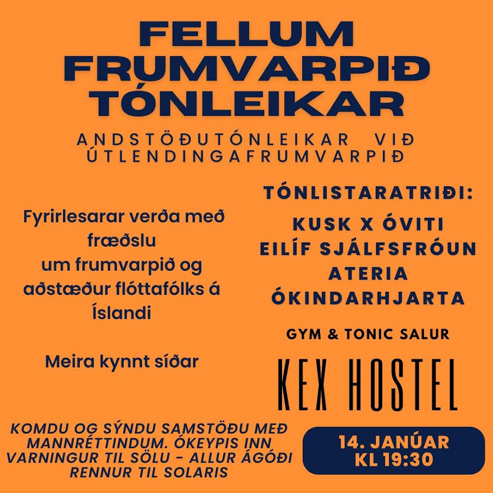 fellumfrumvarp's tweet photo. Hvetjum ykkur eindregið til að mæta og sýna samstöðu með mannréttindum! https://t.co/G8D7J7gh0x