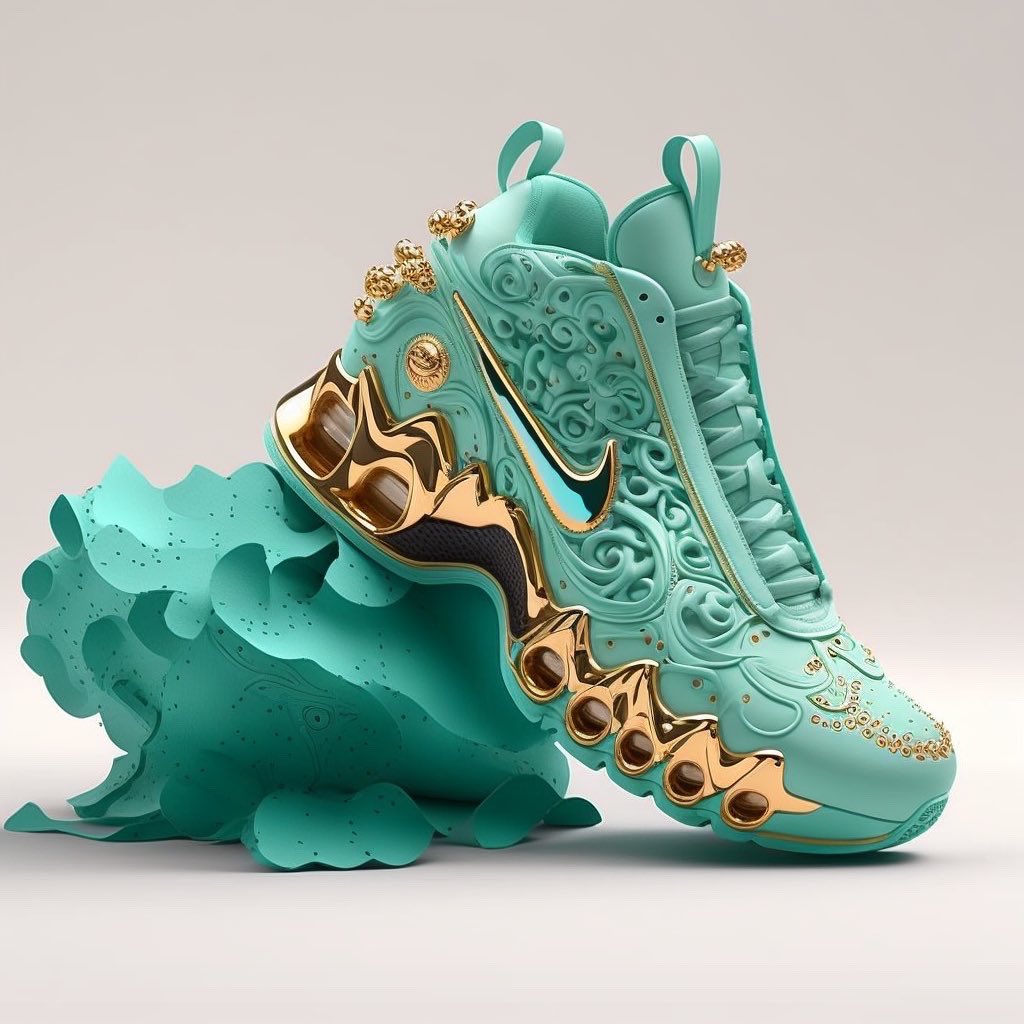 CuteCircuit's tweet photo. Breakfast at Tiffanyโs, on the menu: Run the Jewels, sneakers to wear with your Aqua Baguette ๐๐โจ๐#tiffanyxfendi #Tiffanyandco #ainike #Sneakers #nikeconcept @Nike @TiffanyAndCo @Fendi https://t.co/hgZncv7aR7
