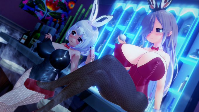 バニーガール ヤブノ&amp;ユキコンビ🐰🍸 