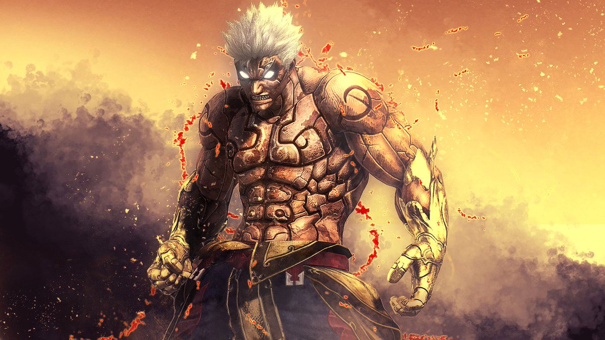 UndyingRxge's tweet photo. @ERASUREDEVIL you!"

× Throwing off the cape he wore to himself, an odd red energy would be seen from the deity. Fists clenched as he stopped one foot on the ground, seemingly shaking the land, Asura would then somewhat squat down, arms at his side ready.

"Bring it on!" https://t.co/c5zg8BHTu9