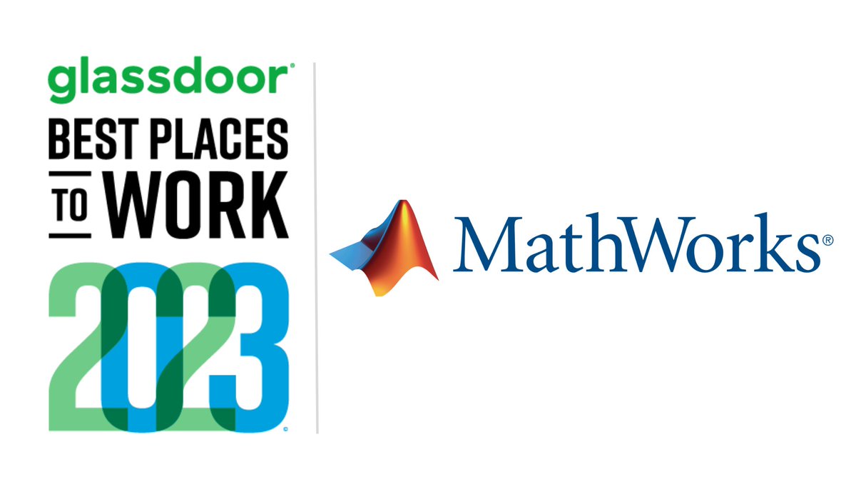 MathWorks's tweet image. MathWorks is proud to be named one of @Glassdoor Best Places to Work 2023 #GlassdoorBPTW #MathWorks

🏆 spr.ly/60193T9r5