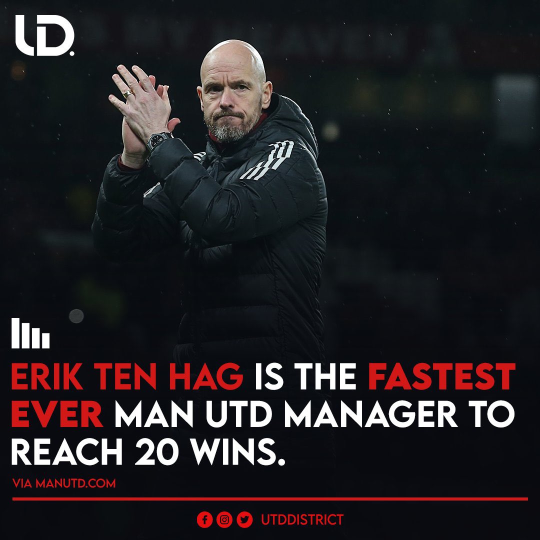 EdWoodwardGod's tweet image. エリック・テンハーグはマンチェスターユナイテッドの歴史上最速で２０勝を達成した監督になりました！！

これが監督ガチャSSRテンハーグの実力！！！

#テンハーグ信者
#テンハーグ教
#テンシン
#天津飯