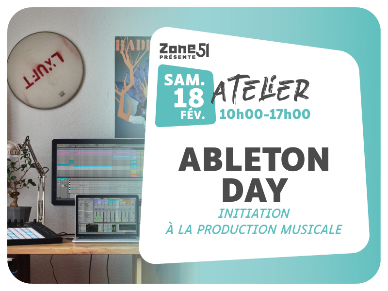 [ ATELIER : ABLETON DAY / INITIATION À LA PRODUCTION MUSICALE ]

Toutes les infos : 
zone51.net/atelier-ableto…

#zone51 #selestat