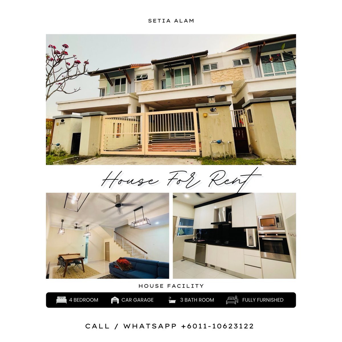 afeaco's tweet photo. Double Storey Alam Nusantara, Setia Alam

RM 2,600/month | Partial furnished unit.

2 months security depo + 1 month advanced rental + 1/2 month utilities depo. (Total : RM 9,100) 

#rumahsewaselangor #rumahsewasetiaalam #rumahsewamurah #hartanahmalaysia #rumahuntukdisewa https://t.co/vw3ECB86ps