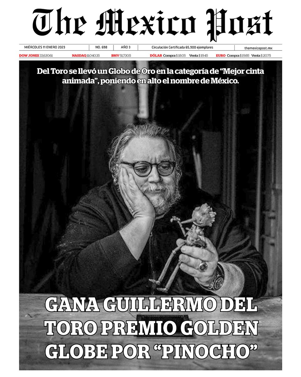 MexicoPost's tweet image. #TheMexicoPost

#Portada| GANA #GUILLERMODELTORO #PREMIO #GOLDENGLOBE POR #PINOCHO

@RealGDT se llevó un #GloboDeOro en la categoría de '#MejorCintaAnimada', poniendo en alto el nombre de #México.
themexicopost.mx/?p=101015