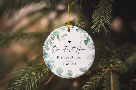 TimetobeL's tweet image. First Home Personalised Ornament, New Home Gift, etsy.me/3k8YWN9 #ceramicornament #christmaskeepsake #christmasornament @etsymktgtool