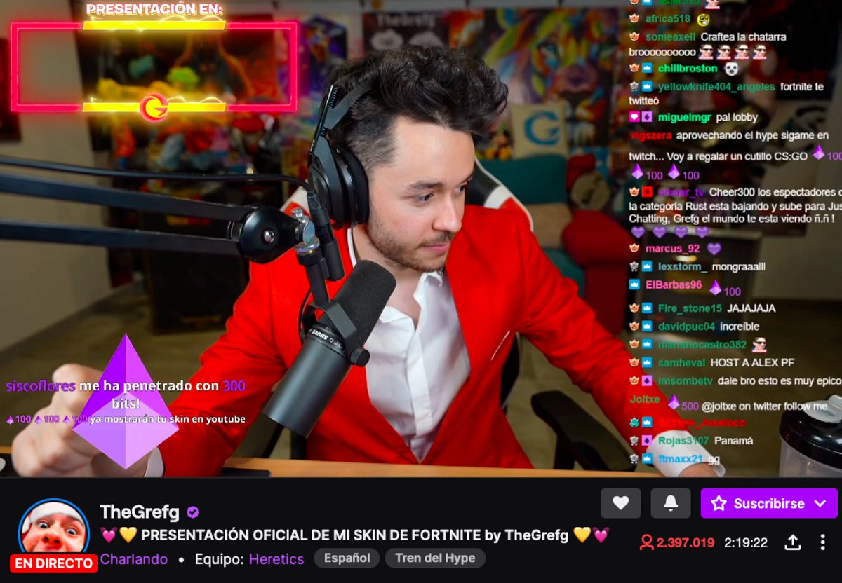 TheGrefg's tweet photo. Bueno pues hoy hace 2 años que enchufé directo en mi set-up con un traje que parecía un pijama, puse un contador y presenté una skin que se parece a mi primo.

Todo esto reunió a 2.5M de personas en mi canal de Twitch. Tanto tiempo después sigo sin entender cómo lo hicimos.

❤ https://t.co/q8njLU78c1