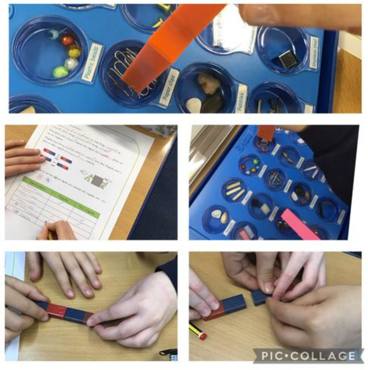 GCA_learning's tweet photo. Year 5 have been recapping their learning about magnets before starting their new forces unit. Recapping and regular retrieval practice is so important within our curriculum to aid remembering and build on prior learning. Excellent work Year 5 scientists #GCAscience https://t.co/Rk5xr5wwjH