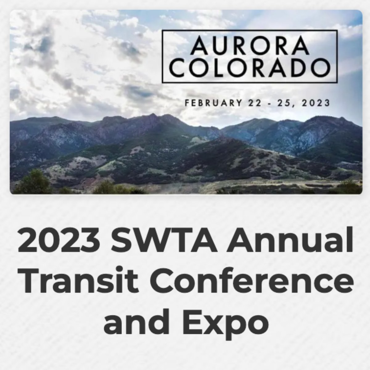 TransProConsult's tweet photo. CONFERENCE NEWS – TransPro CEO @MarkAesch and @RTD CEO @RTDLadyBoss &amp; @VIA_Transit CEO Jeff Arndt will take the stage at the @swtanation conference to discuss innovators embracing a new way to tell their stories of transit value &amp; success.  SPOILER ALERT: Data is involved! https://t.co/uumc6M0KX6