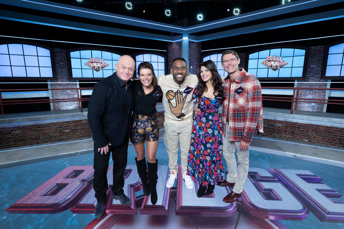 STV Studios (@stvstudios) on Twitter photo Team "Soap Actors" kicks off the brand new series of Celebrity #BridgeOfLies tonight!🌉 <a href="/RossKemp/">Ross Kemp</a> is joined by <a href="/mustbejp/">John Partridge</a>, <a href="/Faye_Brookes/">Faye Brookes</a>, <a href="/RB_Official/">Richard Blackwood</a> and <a href="/AndersonNatalie/">Natalie Anderson</a> 🤩🥳
➡️Tune in at 6.05PM on <a href="/BBCOne/">BBC One</a> Team "Soap Actors" kicks off the brand new series of Celebrity #BridgeOfLies tonight!🌉 <a href="/RossKemp/">Ross Kemp</a> is joined by <a href="/mustbejp/">John Partridge</a>, <a href="/Faye_Brookes/">Faye Brookes</a>, <a href="/RB_Official/">Richard Blackwood</a> and <a href="/AndersonNatalie/">Natalie Anderson</a> 🤩🥳
➡️Tune in at 6.05PM on <a href="/BBCOne/">BBC One</a>