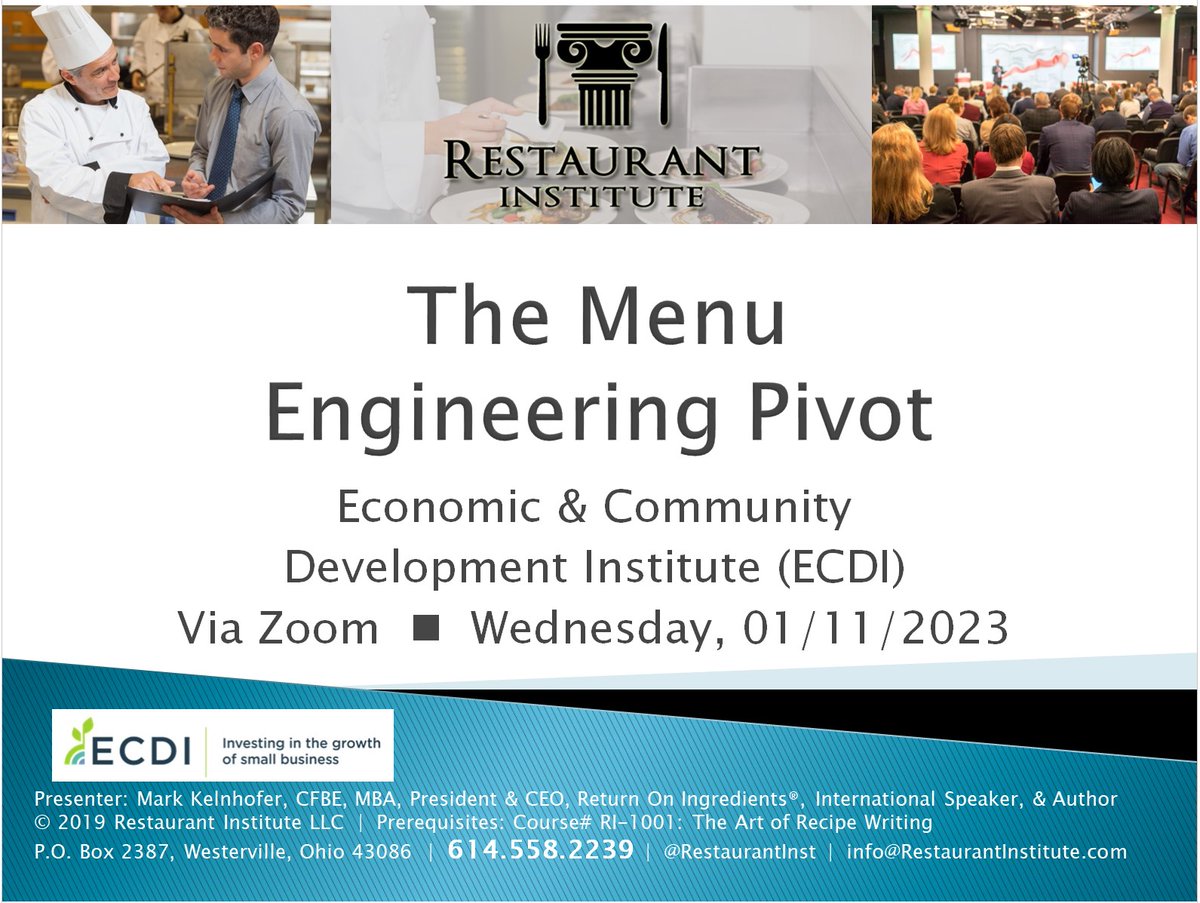 Restaurant Institute tweet media